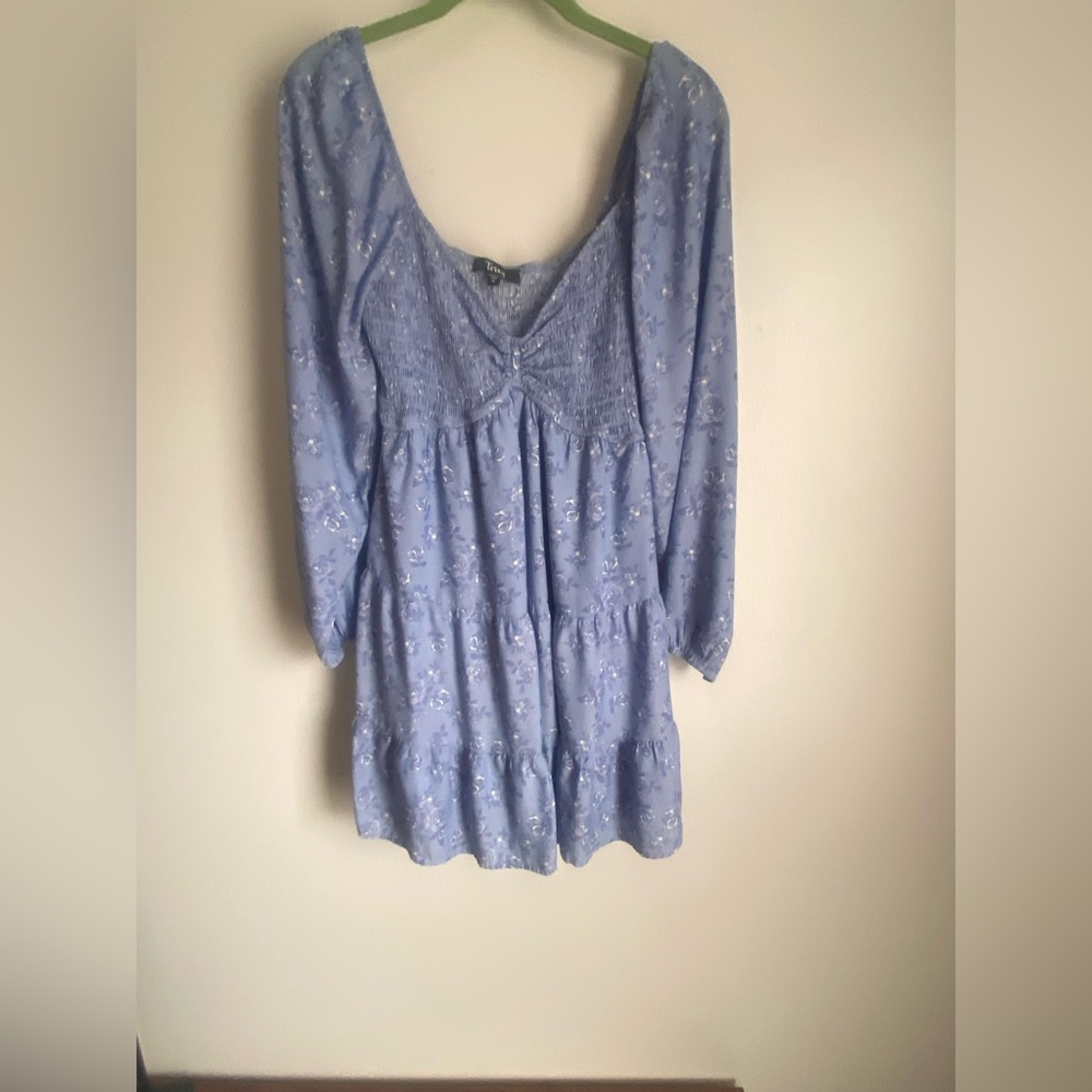 Trixxi Blue Floral Mini Dress
